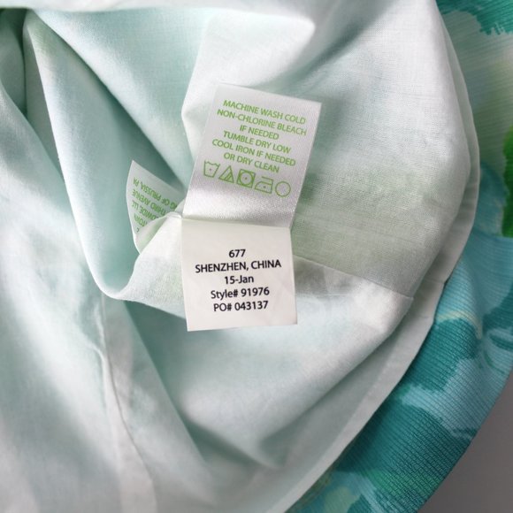 Lilly Pulitzer 00 Pearl Shift Dress in Poolside Blue Floral Lace Appliqués 2XS - Picture 10 of 10